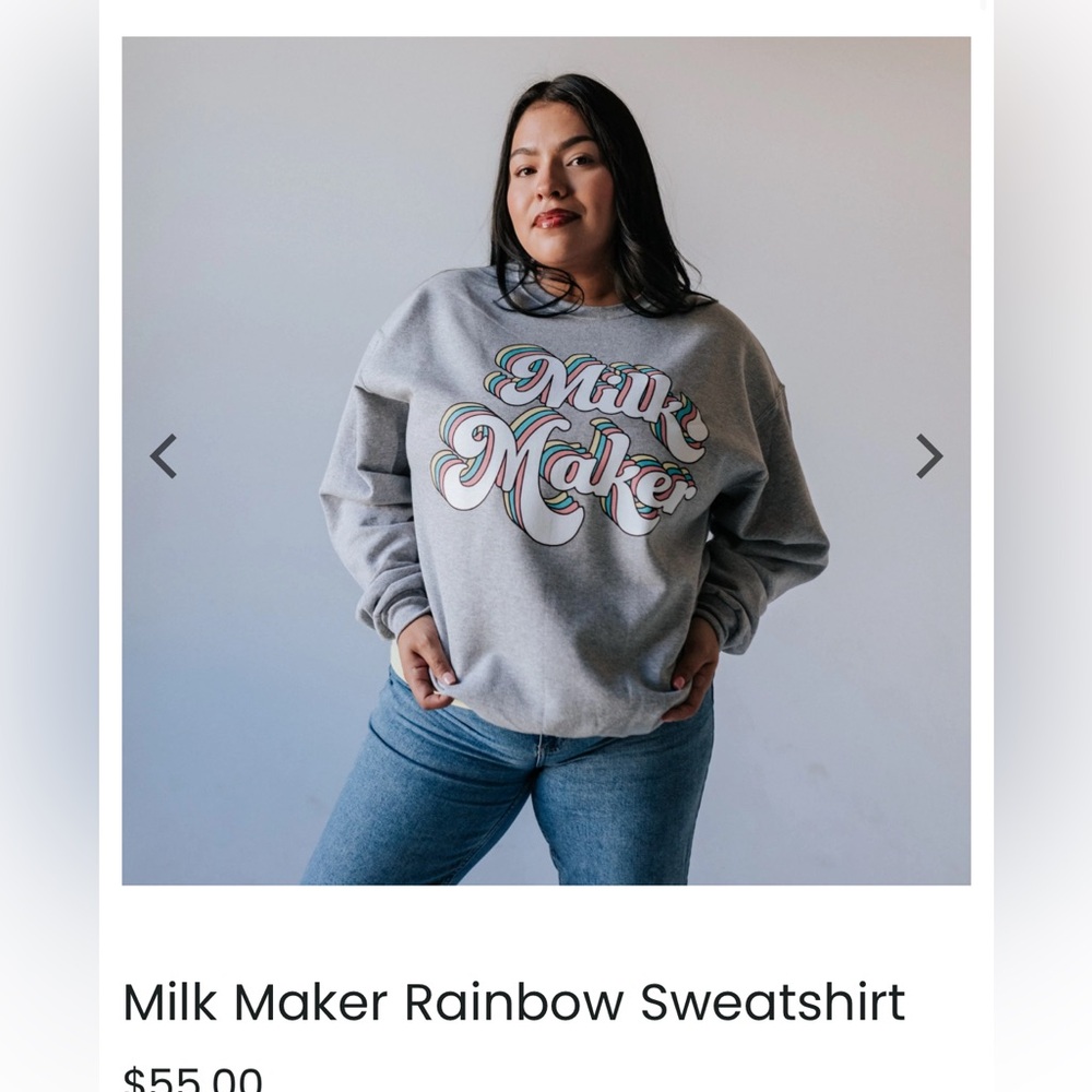 Little Milk Bar Rainbow Milk Maker crewneck sweatshirt